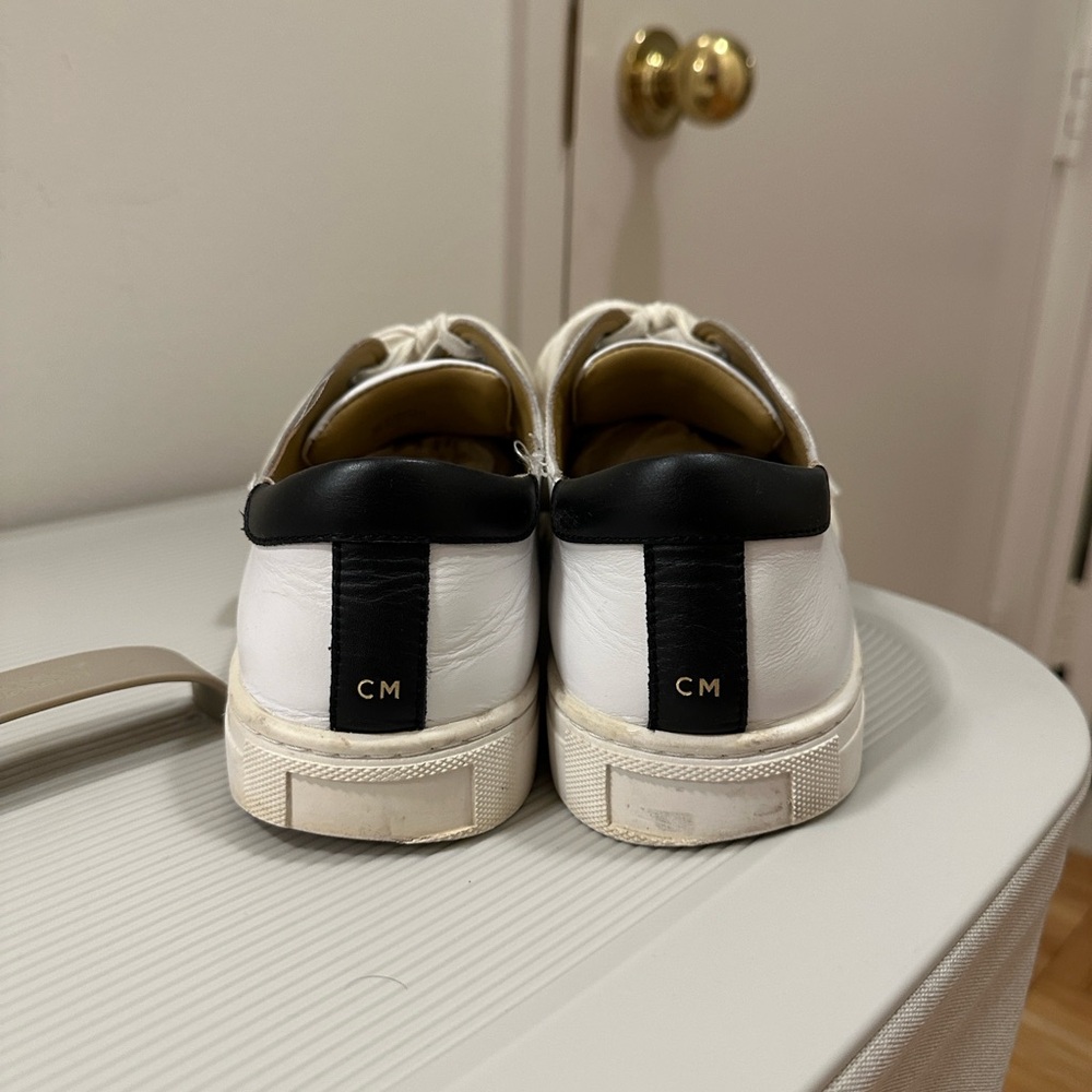 Club Monaco White Leather Sneakers - Picture 5 of 11
